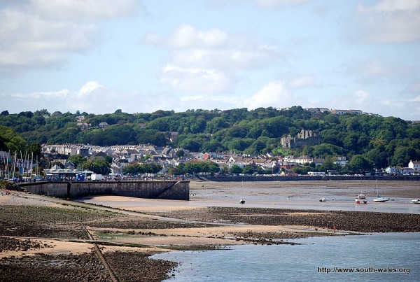 Mumbles Village and Mumbles Pier in the Gower, Swansea